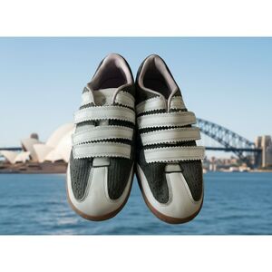 Royal Elastics Gray White Slip-On Sneakers Size 9 – Velcro Casual Shoes